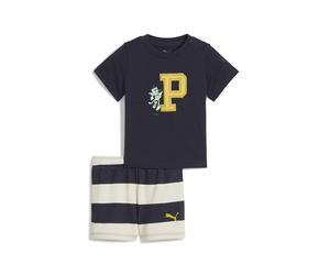 Set di T-shirt e shorts Minicats SUPER PUMA per bimbi ai primi passi, Abbigliamento, Blu, 2-4M 2-4M