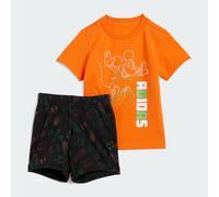 Set di T-shirt Topolino Bambini Semi Impact Orange / Off White 6-9M