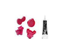 Set di tagliabiscotti Natale + Pennarello per glassa nera