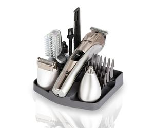 Set di tagliacapelli a batteria, rasoio da uomo, testa, barba e corpo MPM MMW-0