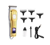Set di tagliacapelli professionale, ricaricabile, taglia grande (oro)