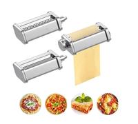 Set di tagliapasta in acciaio inossidabile compatibile con l'accessorio for tagliare gli spaghetti e le fettuccine KitchenAid