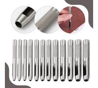 Set Di Tagliatori A Scalpello 12 Pezzi 1Mm-14Mm Precisione Per Pelle E Plastica