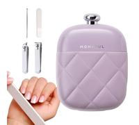 Set di tagliaunghie, 4-in-1, per il taglio delle unghie con custodia | per unghie curve con custodia | per il viaggio e gli uomini il padre anziano il luogo di lavoro a casa