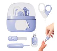 Set di tagliaunghie per bambini, set di unghie per bambini | tagliaunghie per cartoni animati 4 in 1 | Cura della toelettatura, Set di forbici per unghie, cura della manicure, tosatrici sicure