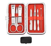 Set di tagliaunghie per manicure da uomo, in acciaio inox, con valigetta portatile, strumenti per la cura del personale, per la cura degli uomini, kit regalo per marito, fidanzato, famiglia