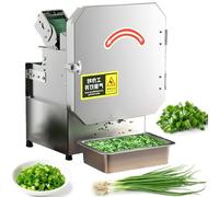 Set di tagliaverdure elettrico, tritaverdure commerciale, robot da cucina e tritatutto, per pepe, cipolle verdi tritate, cipolla, coriandolo, porri