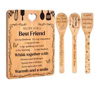 Set di taglieri in bambù per migliori amiche, regalo di compleanno per donne, regalo ideale per compleanno, laurea, matrimonio, lavoro, trasloco, Natale, Ringraziamento