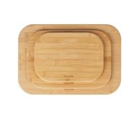 Set di taglieri in bambù Salter Simply Prep - 3 pezzi, finitura ad olio resistente, certificato FSC®, 28, 34 e 43 cm, preparazione/servizio alimenti, bordi arrotondati, sicuro per il piano di lavoro