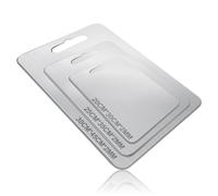 Set di Taglieri in Titanio Per 3-100% Titanio Puro, Doppio Lato per Carne e Verdure, Ideale per Casa e Outdoor (set di tre misure)