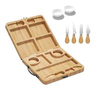 Set di taglieri per salumi | Vassoio per salumi con scomparti per feste, vassoio per e formaggio - per antipasto, dolci multiuso per la casa e il ricevimento