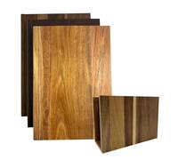 Set Di Taglieri - Taglieri In Legno Ispessito A Forma Di Libro Da 3 Pezzi, Superficie Di Taglio Resistente, Cucina Multiuso | Ideale Per Formaggio, Carne, Verdure, Cibo Per La Casa, Famiglia, Amici, F