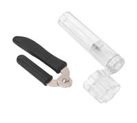 Set di Taglierine per Avvolgicorde per Chitarra Basso Mandolino Banjo Ukulele Include Strumento per Rimuovere i Pioli del Ponte con Materiale Plastico Metallico (I13 Nero e