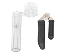 Set di Taglierine per Avvolgitore di Corde per Chitarra Set di Strumenti per Rimozione Pioli per Ponte per Chitarra Basso Mandolino Banjo Ukulele (I13 Nero e Trasparente)