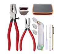 Set di taglierine per occhiali resistenti con scrittori in metallo regolabili e impugnatura ergonomica, per progetti artigianali, set di taglierine resistenti con oliatori