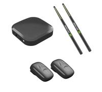 Set Di Tamburi Ad Aria Virtuali, Kit Bacchette for Tamburi Ad Aria Elettrici, Tamburo Invisibile for Adulti, Tamburo Somatosensoriale Intelligente Portatile, Con Bacchette, Pedali, Altoparlante Multif