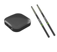 Set Di Tamburi Ad Aria Virtuali, Kit Bacchette for Tamburi Ad Aria Elettrici, Tamburo Invisibile for Adulti, Tamburo Somatosensoriale Intelligente Portatile, Con Bacchette, Pedali, Altoparlante Multif