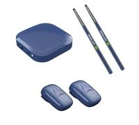 Set Di Tamburi Ad Aria Virtuali, Kit Bacchette for Tamburi Ad Aria Elettrici, Tamburo Invisibile for Adulti, Tamburo Somatosensoriale Intelligente Portatile, Con Bacchette, Pedali, Altoparlante Multif