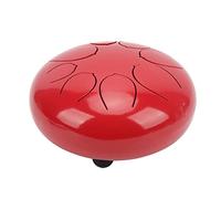 Set di tamburi eterei, Tamburo con linguetta in acciaio antiscivolo da 10 pollici per l'apprendimento di strumenti musicali per regalo(rosso)