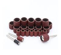 Set di tamburi per levigatura 50 pezzi per accessori Dremel Set di punte per accessori per levigatura a grana 80-600 Kit di levigatura Strumenti abrasivi, grana 600, misura grande