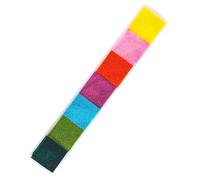 Set di tamponi di inchiostro di colore iride, tamponi di inchiostro per timbri in gomma, tamponi di inchiostro per dita di iride, tamponi di inchiostro a 7 colori