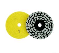 Set di tamponi per lucidatura a secco da 100 mm per marmo granito, dischi abrasivi flessibili a 4 fasi per smerigliatrice angolare, grado professionale secco (N0.1)