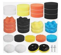Set di tamponi per lucidatura per lucidatrice per auto, kit di lucidatura in schiuma e lana da 31 pezzi con adattatore per trapano M10, capp