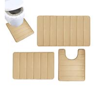 Set di tappeti da bagno, set di tappeti da bagno con set anteriori da 3 pezzi con assorbimento d'acqua, portabiciatte, tappeto da comodo per ristoranti, palestra