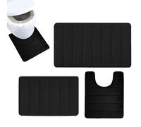 Set di tappeti da bagno, set di tappeti da bagno con set anteriori da 3 pezzi con assorbimento d'acqua, portabiciatte, tappeto da comodo per ristoranti, palestra