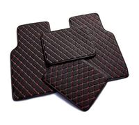 Set di Tappeti Moquette per Opel Astra G（2door） 2000-2006, Pavimenti Tappeti Pelle Impermeabili Antipolvere Moquette Auto Tappetini Accessori,Black-Red