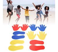 Set di tappeti per giochi sensoriali mani e piedi da 6 pezzi, materassino in PVC Sviluppo delle competenze motorie il coordinamento colorato di coordinamento per esterno interno