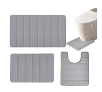 Set di tappeti per il bagno - tappetini per pavimenti che assorbono l'acqua, tappetino da bagno lussuoso, moquette d'ingresso | Tappetino non slip che fornisce un elegante comfort del piede con contro