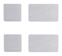 Set di tappetini assorbenti in diatomite, per cucina e bagno, con sottobicchiere antiscivolo e portasapone, rotondi e quadrati ad asciugatura rapida, stile moderno minimalista (grigio chiaro)
