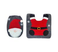 Set di Tappetini Copriwater con Gnomo Natalizio, Regalo per Feste Al Chiuso