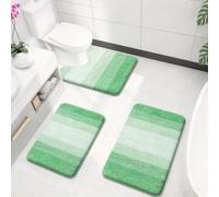 set di tappetini da bagno antiscivolo Set di 3 tappetini da bagno | simil-casmira 50*55+50*80+60*90cm Elevata assorbenza ad asciugatura rapida Antimuffa Per Vasca da Come WC