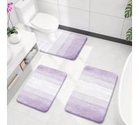 set di tappetini da bagno antiscivolo Set di 3 tappetini da bagno | simil-casmira 50*55+50*80+60*90cm Elevata assorbenza ad asciugatura rapida Antimuffa Per Vasca da Come WC