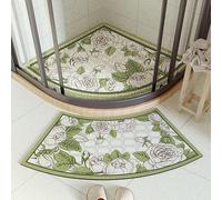 Set di Tappetini da Doccia per Doccia Interna Ed Esterna, Tappetino da Bagno Curvo, Tappetino da Bagno in Luffa Angolare, Antiscivolo Antimuffa, Tappetino da Bagno Ad Asciugatura Rap, A, 65x65cm