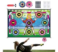 Set Di Tappetini Da Gioco Per Palloni Da Calcio - Tabellone Da Gioco Per Lancio Della Porta In Cortile, Giocattolo Divertente Per L'apprendimento Calcio Per Ragazzi, Rampa Di Lancio Per Esercitazi