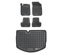Set di tappetini e stuoie si adatta per Citroen C3 II versione con ruotino di sc
