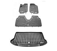 Set di tappetini e stuoie si adatta per Hyundai ix20. piano superiore del bagagl