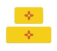 Set di tappetini imbottiti con bandiera del New Mexico (2 pezzi) - un buon aiuto per stare in piedi in cucina e antiscivolo in bagno