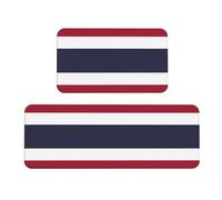 Set di tappetini imbottiti con bandiera della Thailandia (2 pezzi) - un buon aiuto per stare in piedi in cucina e antiscivolo in bagno