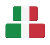 Set di tappetini imbottiti con bandiera italiana (2 pezzi) - un buon aiuto per stare in piedi in cucina e antiscivolo in bagno