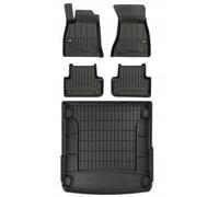 Set di tappetini in gomma 3D per Audi A4 B9 Station Wagon 2015-