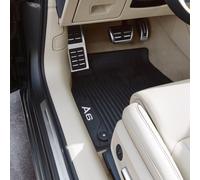 Set Di Tappetini In Gomma Audi A6 4K C8 Anteriore + Posteriore Nero