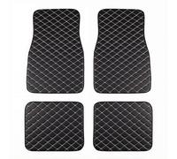 Set di tappetini in Pelle per Auto, per Benz E Class 2002-2009 W211/S211 (Sedan) Facile da Pulire, Non c'è Bisogno di smontare Lavare, Adatto a Tutte Stagioni,B Black Beige