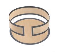 Set di tappetini in silicone per teglie a molla da 20 cm, fondo e rivestimento laterale, base per torte a tenuta stagna, con protezione da parete per Simple Rel (grigio)