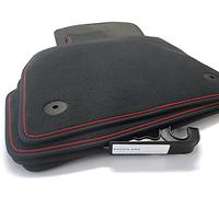 Set di tappetini per Audi A3 S3 RS3 8Y (rosso), tappetini interni in velluto di alta qualità, 4 pezzi, fissaggio originale incluso