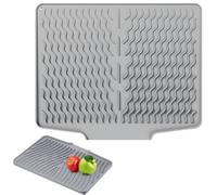 Set di tappetini per lavastoviglie - Tappetino essiccante efficace per lavello da cucina | Tappetino per panchina, vassoio protettivo pieghevole senza scivolamenti in silicone, organizzazione draghi