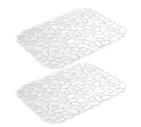 Set di tappetini per lavello in silicone, design in pietra cava, ad asciugatura rapida, con ventilazione per cucina, protezione regolabile per cucina